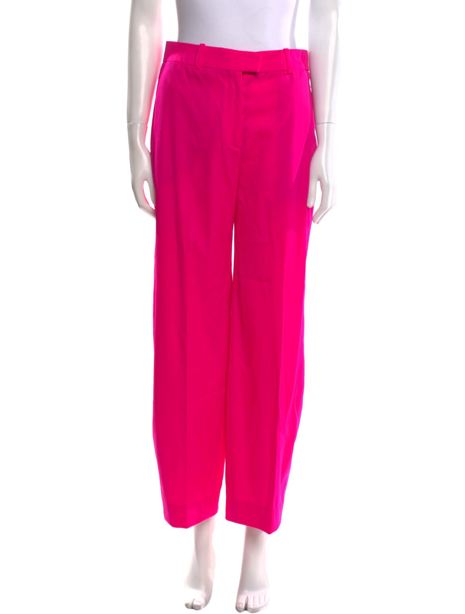 Attico Virgin Wool Straight Leg Pants