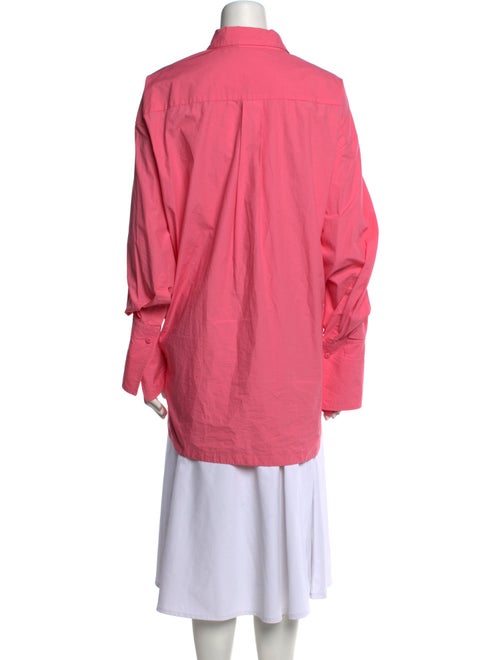 Attico Long Sleeve Button-Up Top