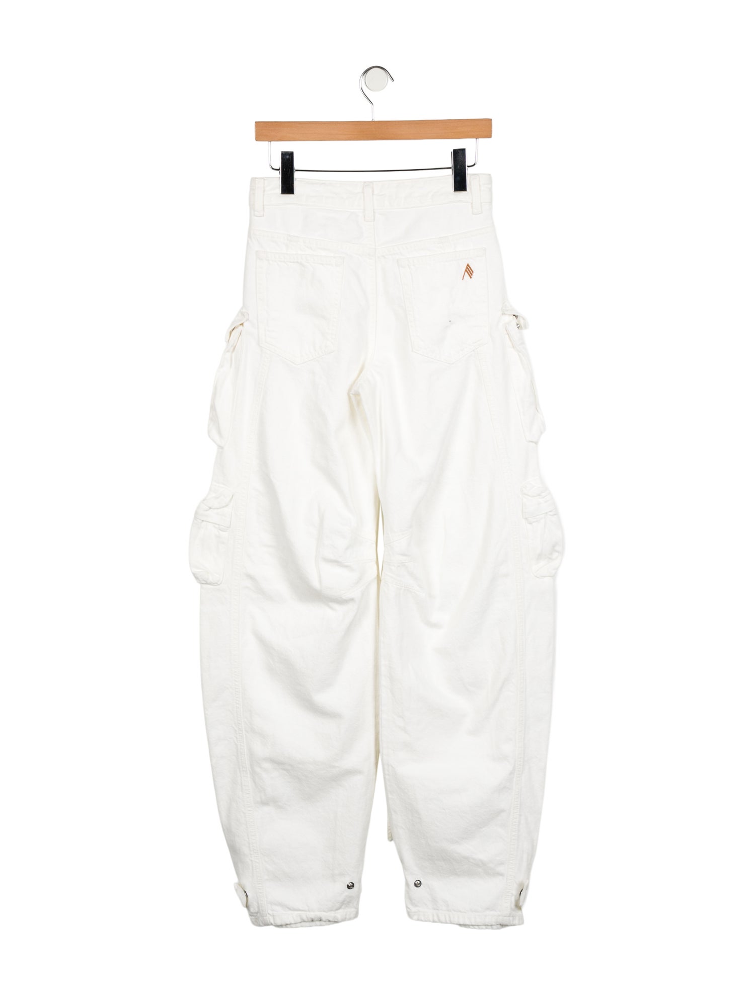 Attico Mid-Rise Straight Leg Jeans