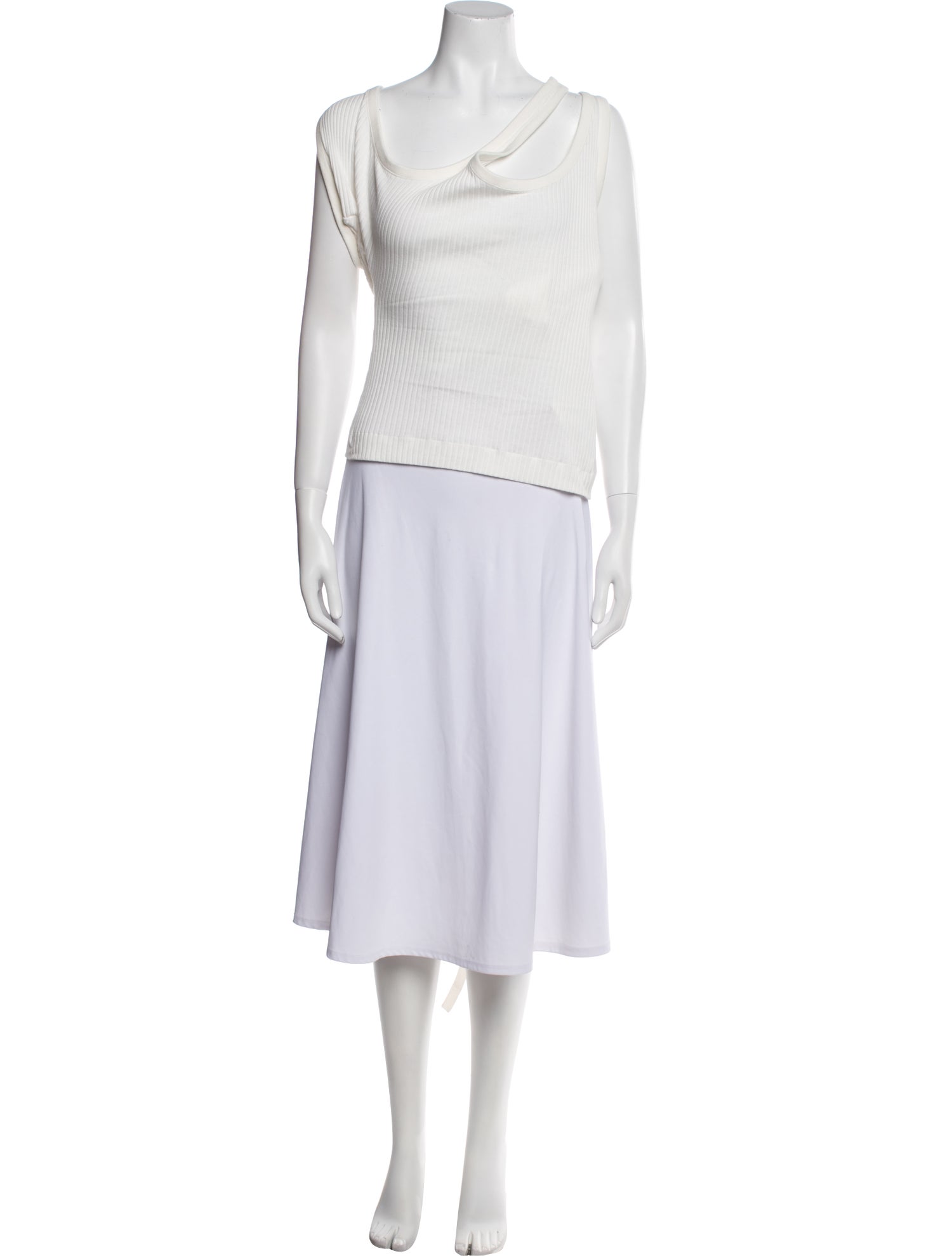 Attico Cowl Neck Sleeveless Tunic