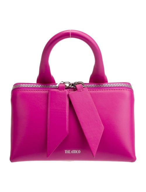 Attico Leather Top Handle Bag