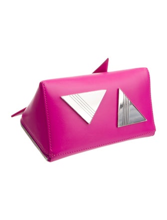 Attico Leather Top Handle Bag