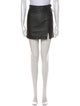 Attico Lamb Leather Mini Skirt