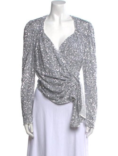 Attico Sequin Patterned Top