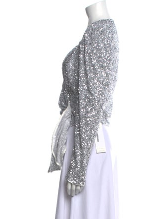 Attico Sequin Patterned Top