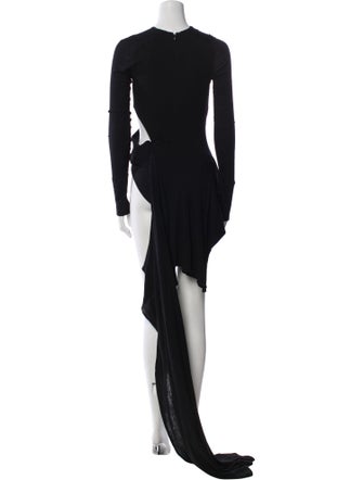 Attico Virgin Wool Bateau Neckline Jumpsuit