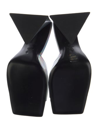 Attico Leather Slides