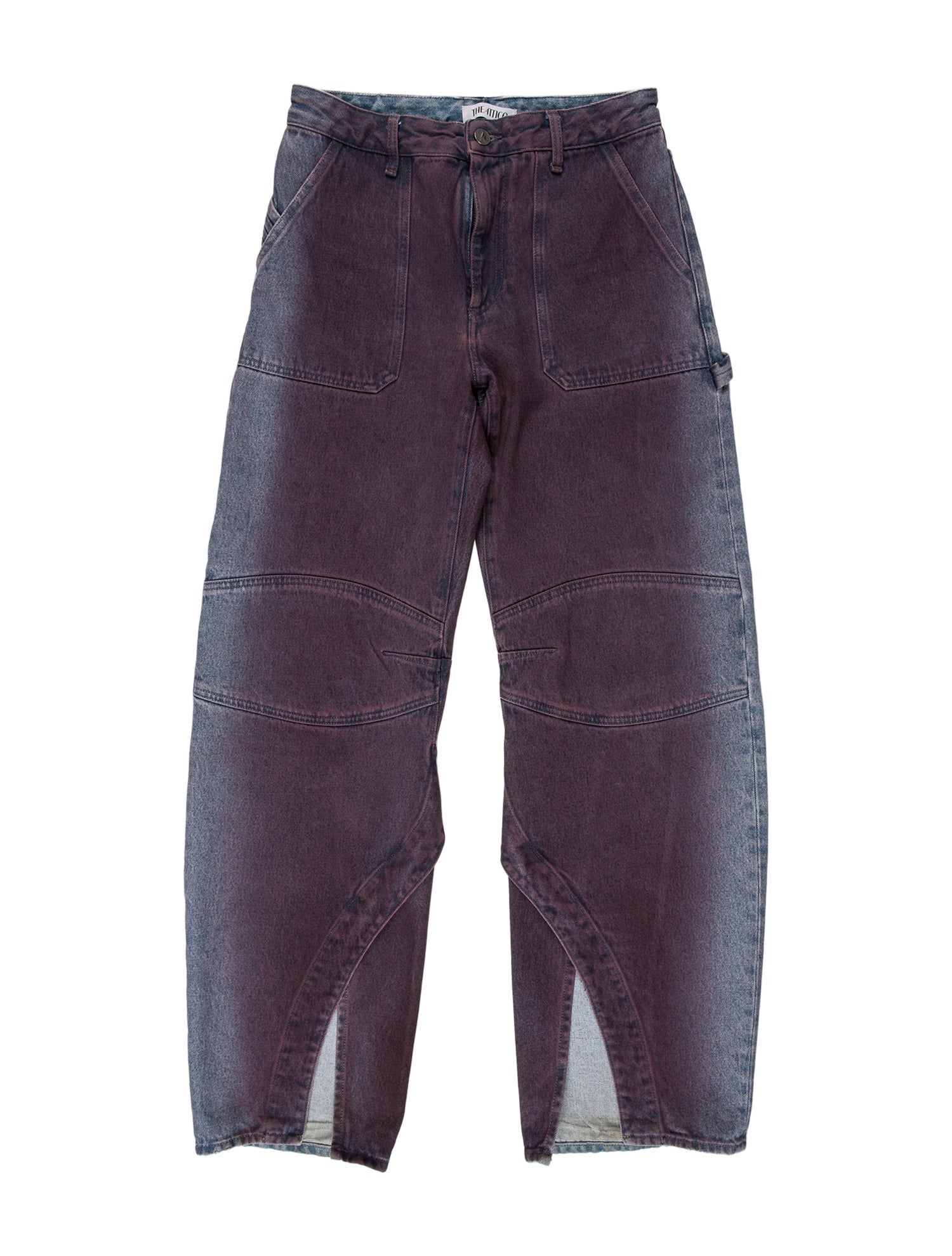 Attico High-Rise Wide Leg Jeans