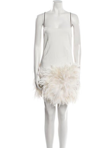 Attico Dresses Square Neckline Mini Dress Us0, It36 | XS