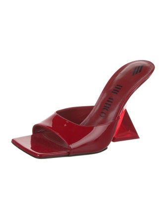 Attico Patent Leather Slides