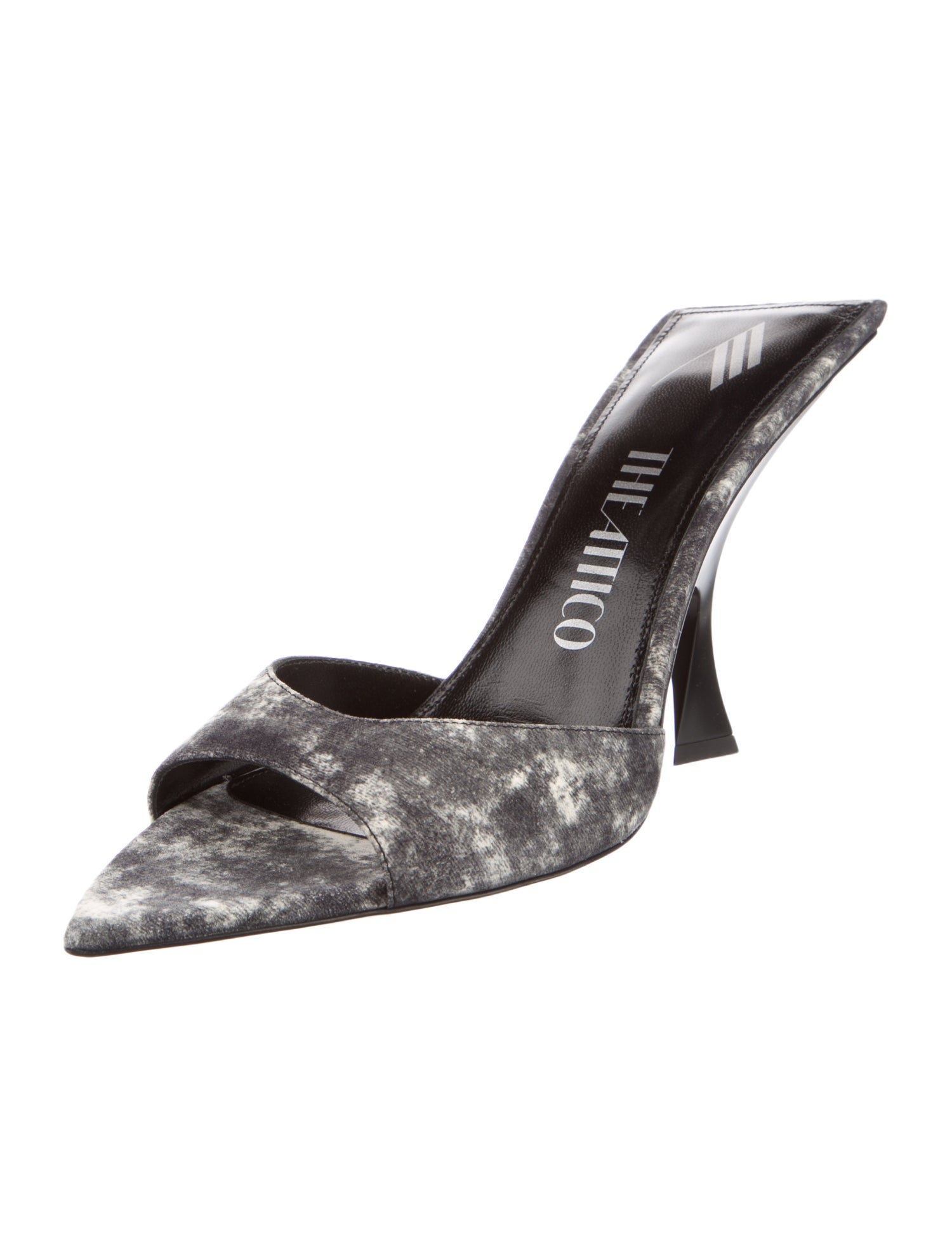 Attico Leather Printed Slides