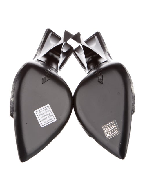 Attico Leather Printed Slides