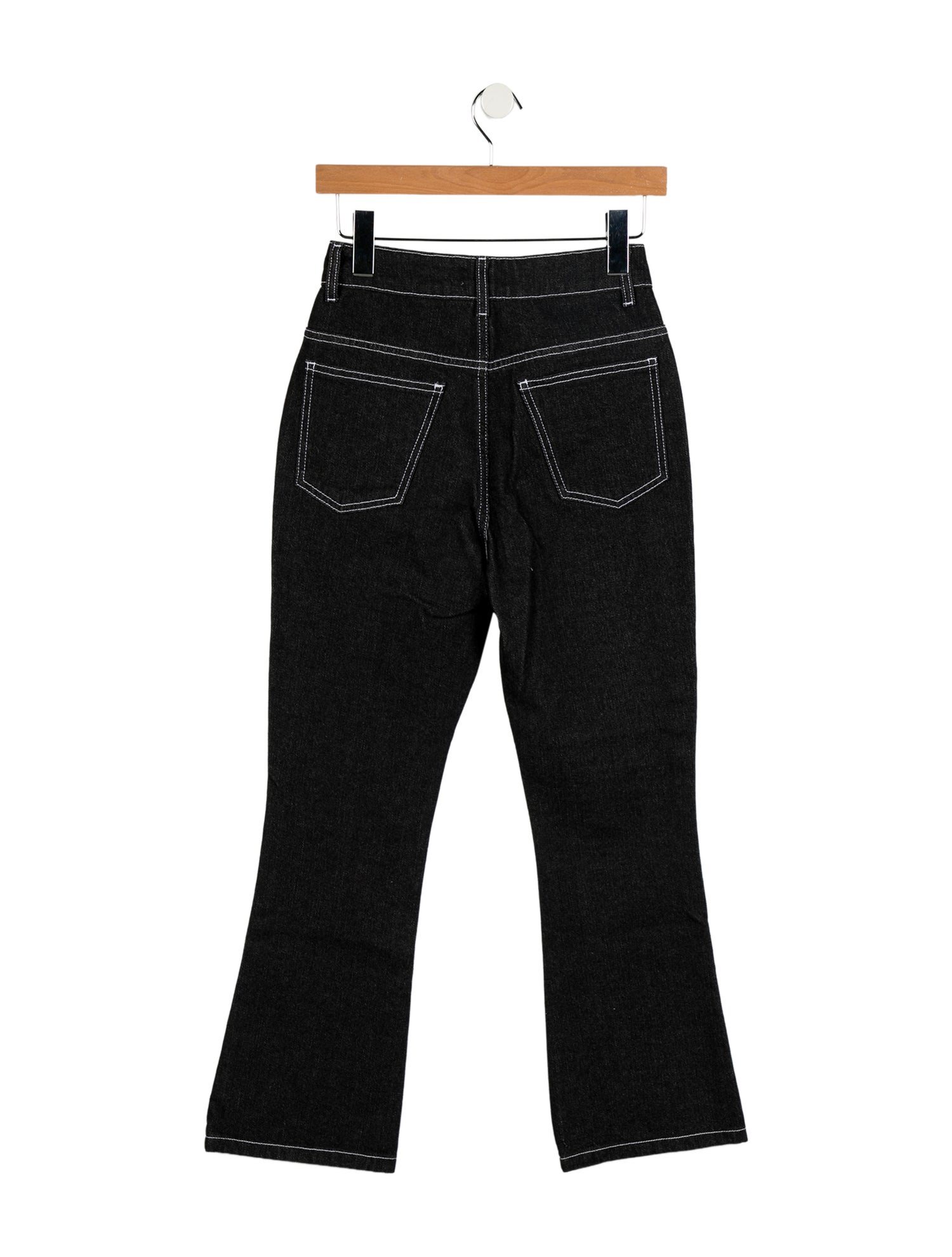 Attico Mid-Rise Straight Leg Jeans