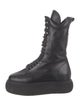 Attico Leather Combat Boots