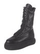 Attico Leather Combat Boots