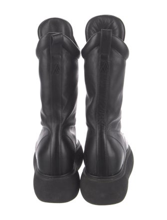 Attico Leather Combat Boots