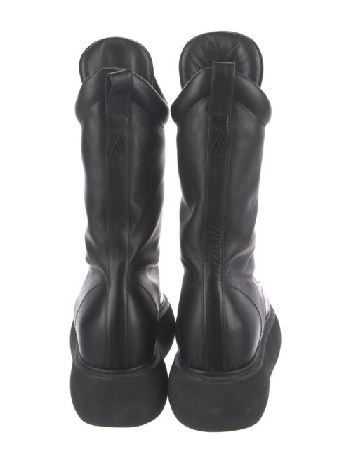 Attico Leather Combat Boots
