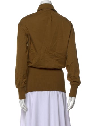 Attico Long Sleeve Button-Up Top