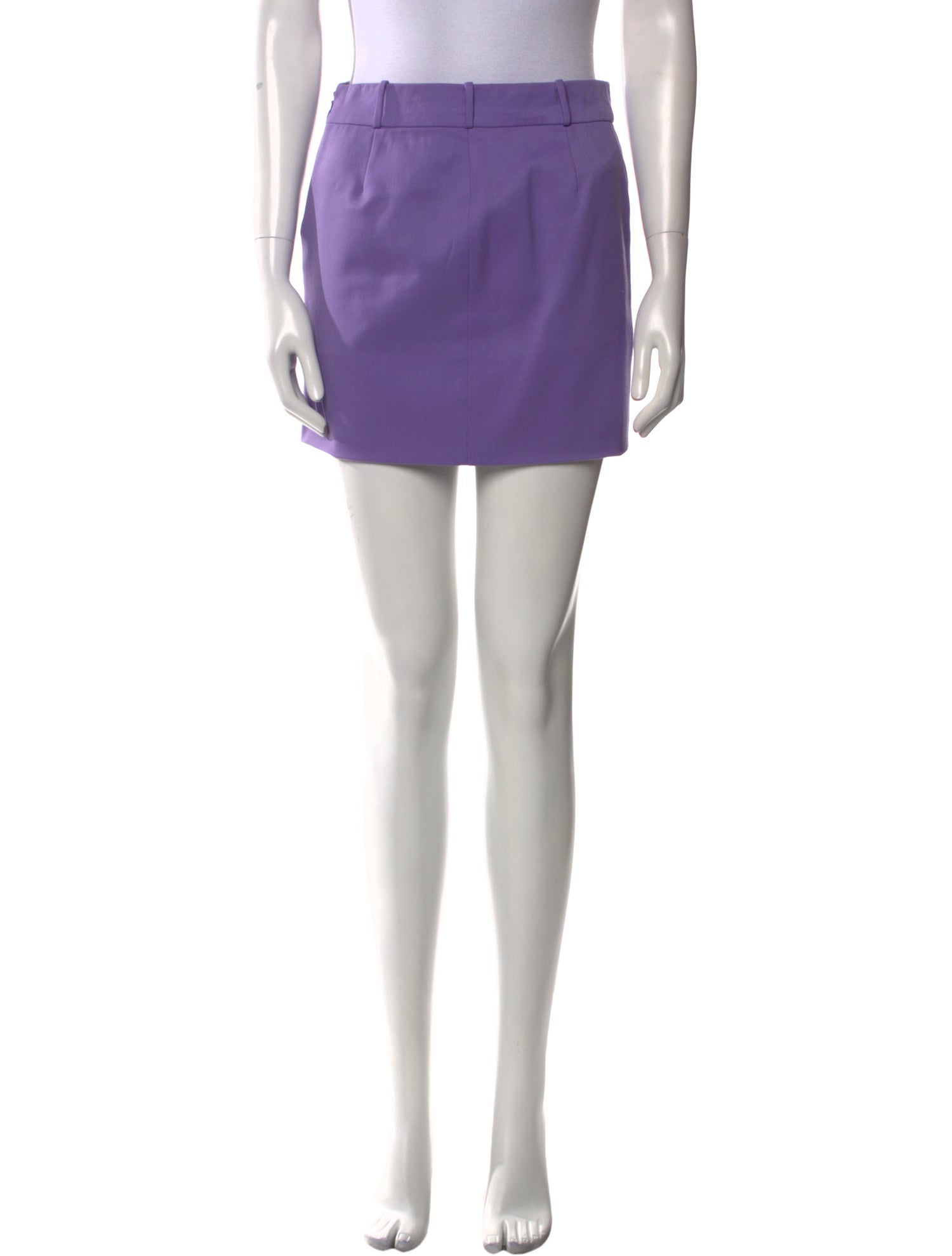 Attico Virgin Wool Mini Skirt