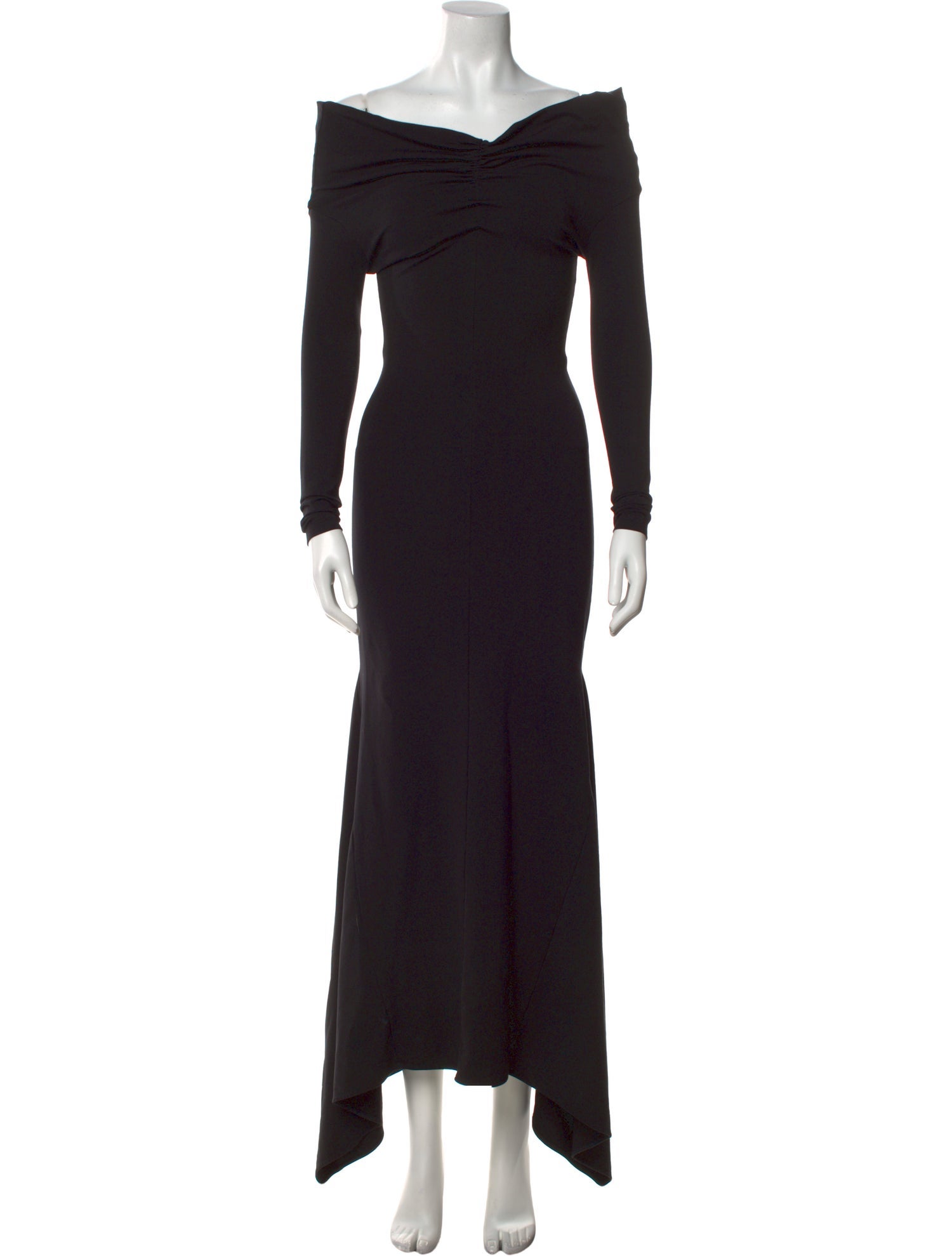 Attico Cowl Neck Long Dress