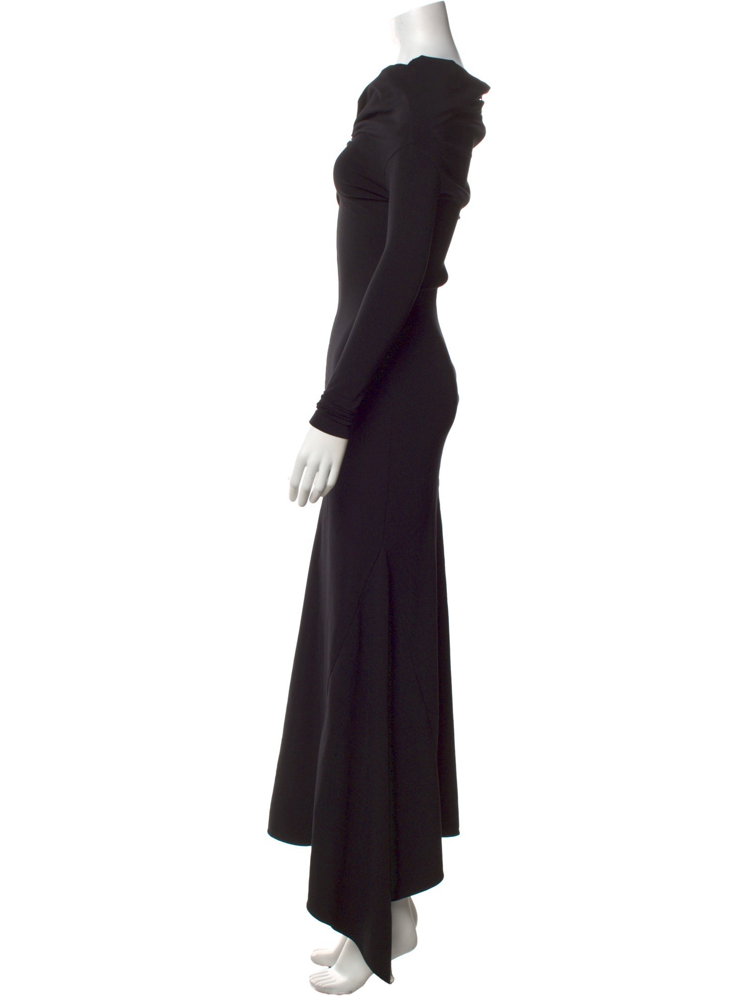 Attico Cowl Neck Long Dress