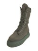 Attico Nylon Colorblock Pattern Combat Boots
