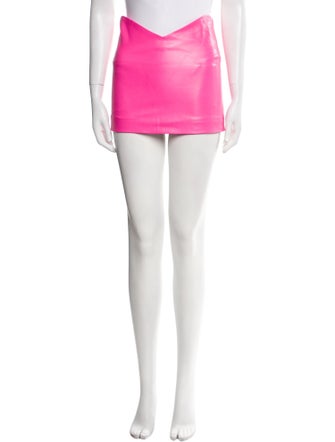 Attico Leather Mini Skirt w/ Tags