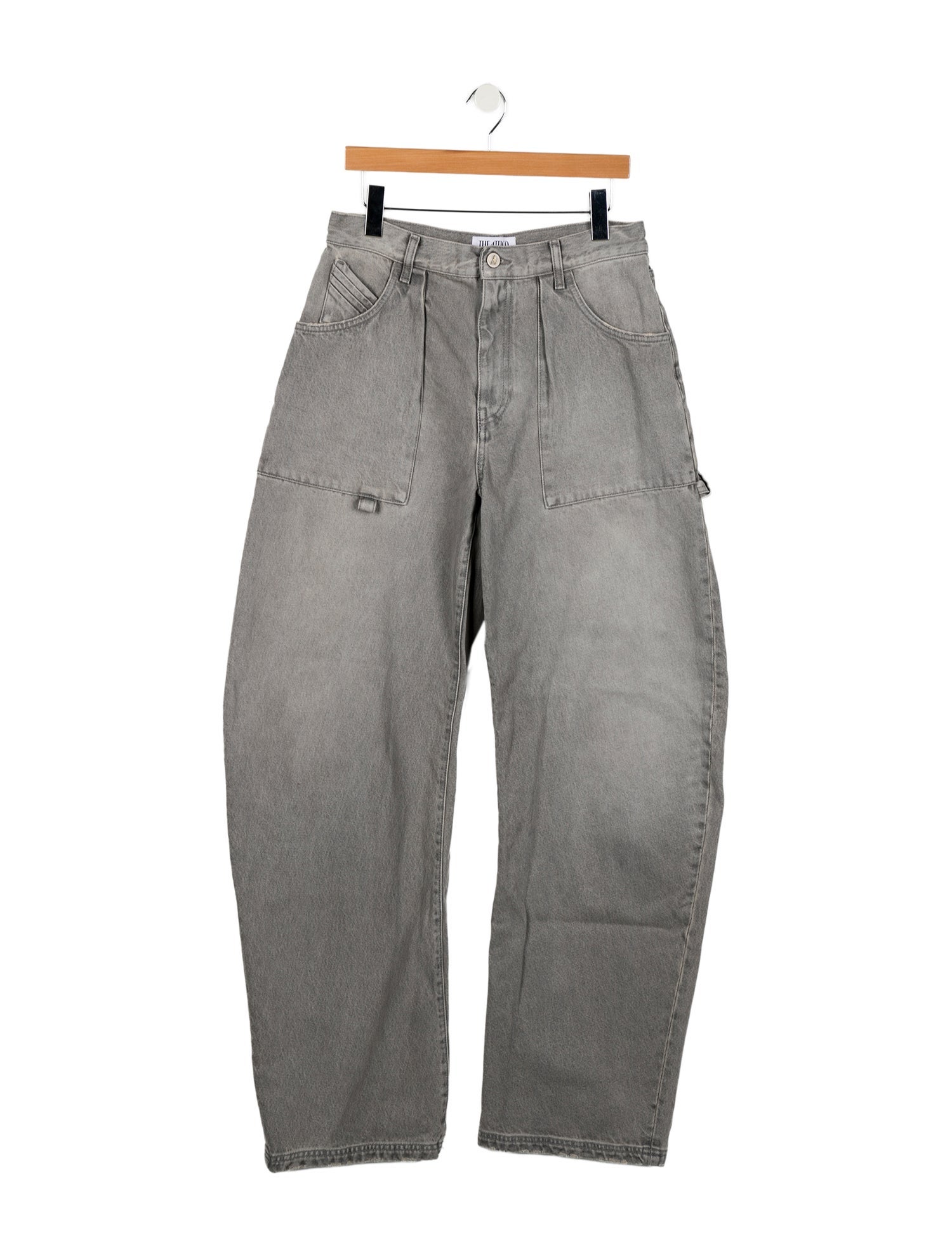 Attico High-Rise Wide Leg Jeans