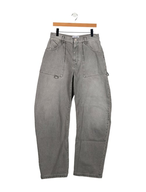 Attico High-Rise Wide Leg Jeans