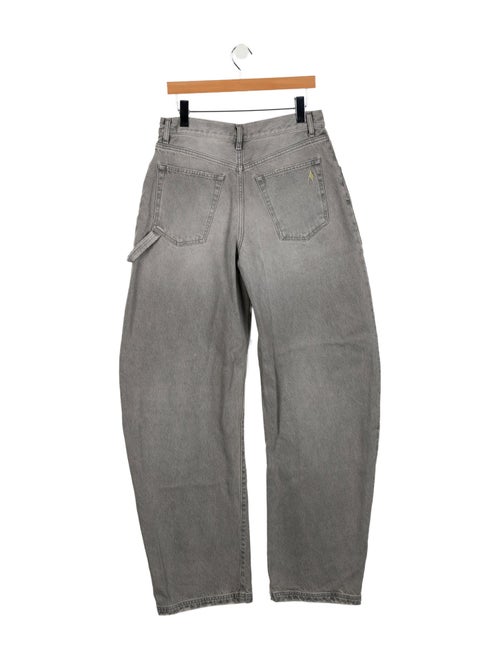 Attico High-Rise Wide Leg Jeans