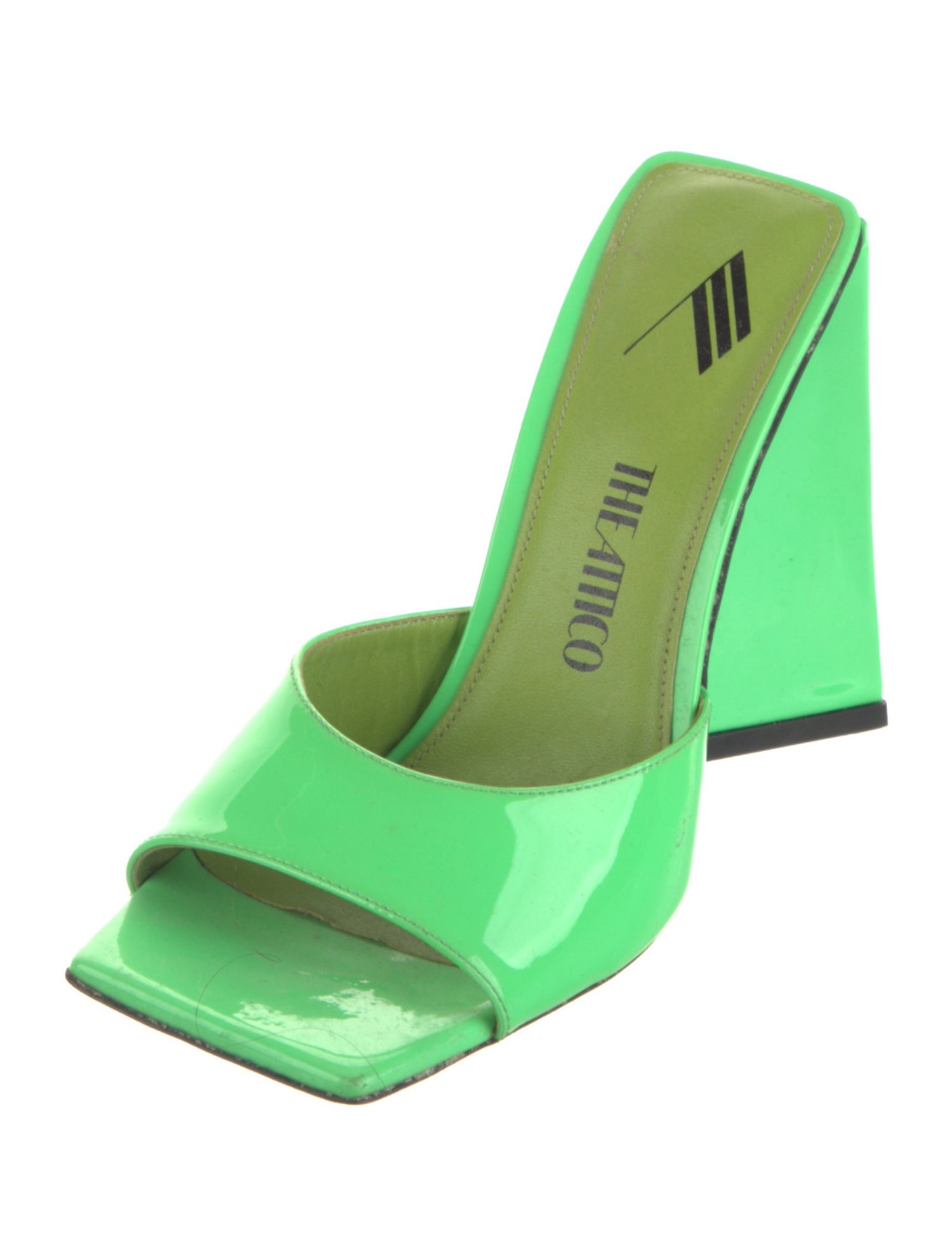 Attico Patent Leather Slides