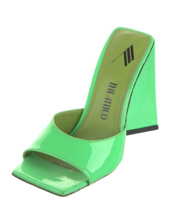 Attico Patent Leather Slides