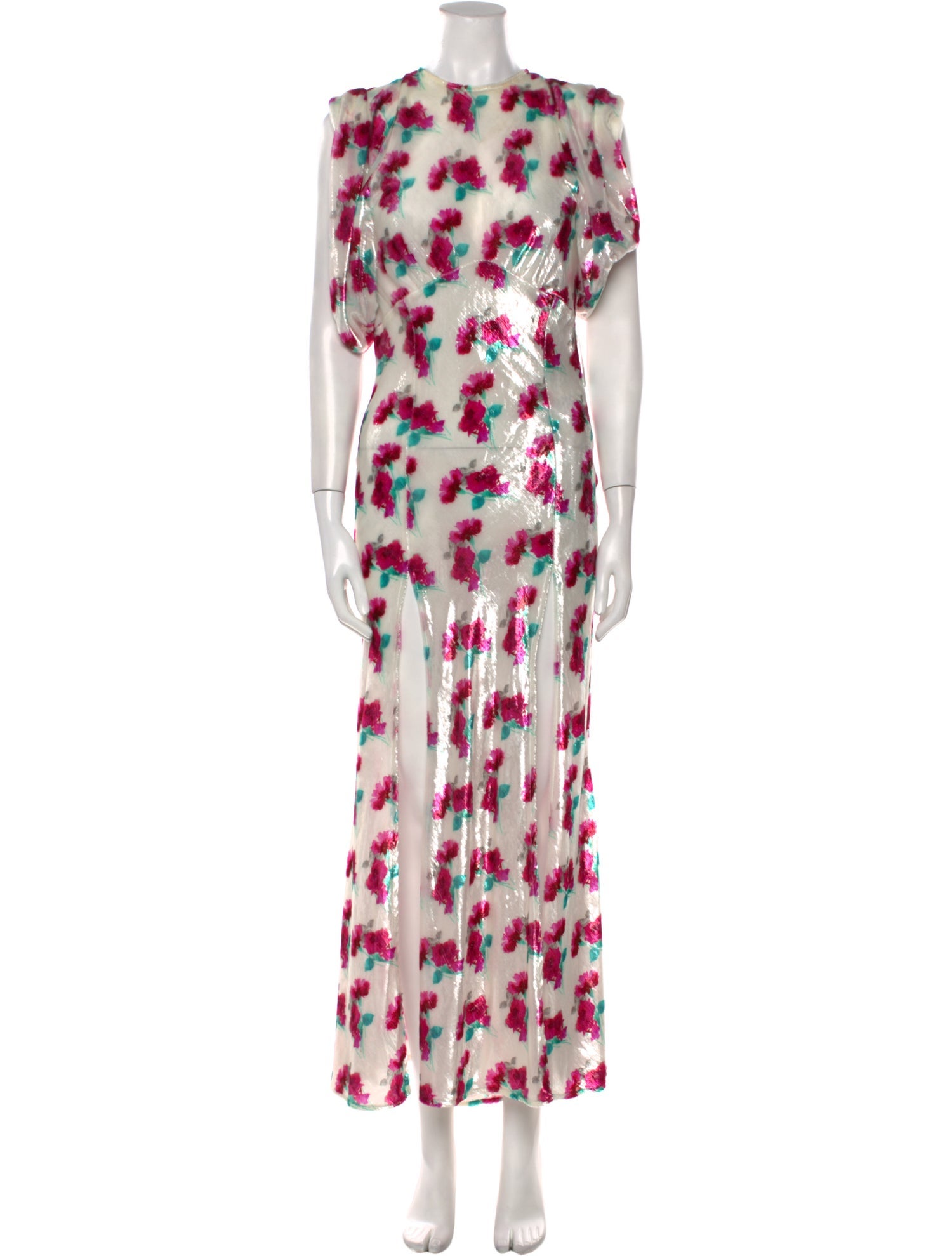 Attico Printed Long Dress w/ Tags