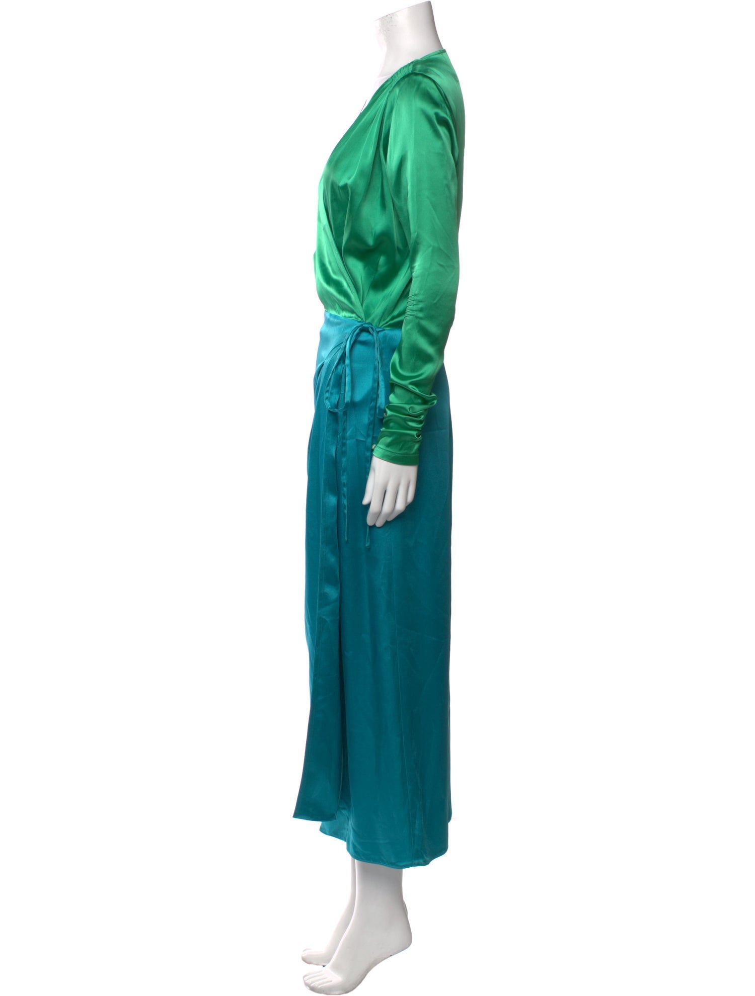 Attico Cowl Neck Long Dress