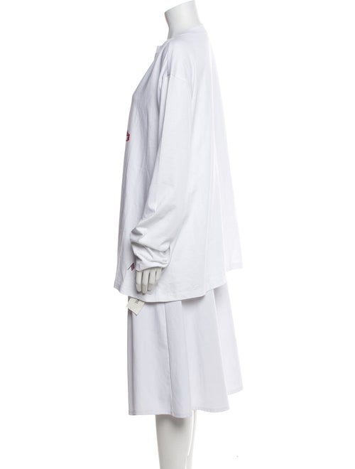 Attico Graphic Print Mock Neck Tunic