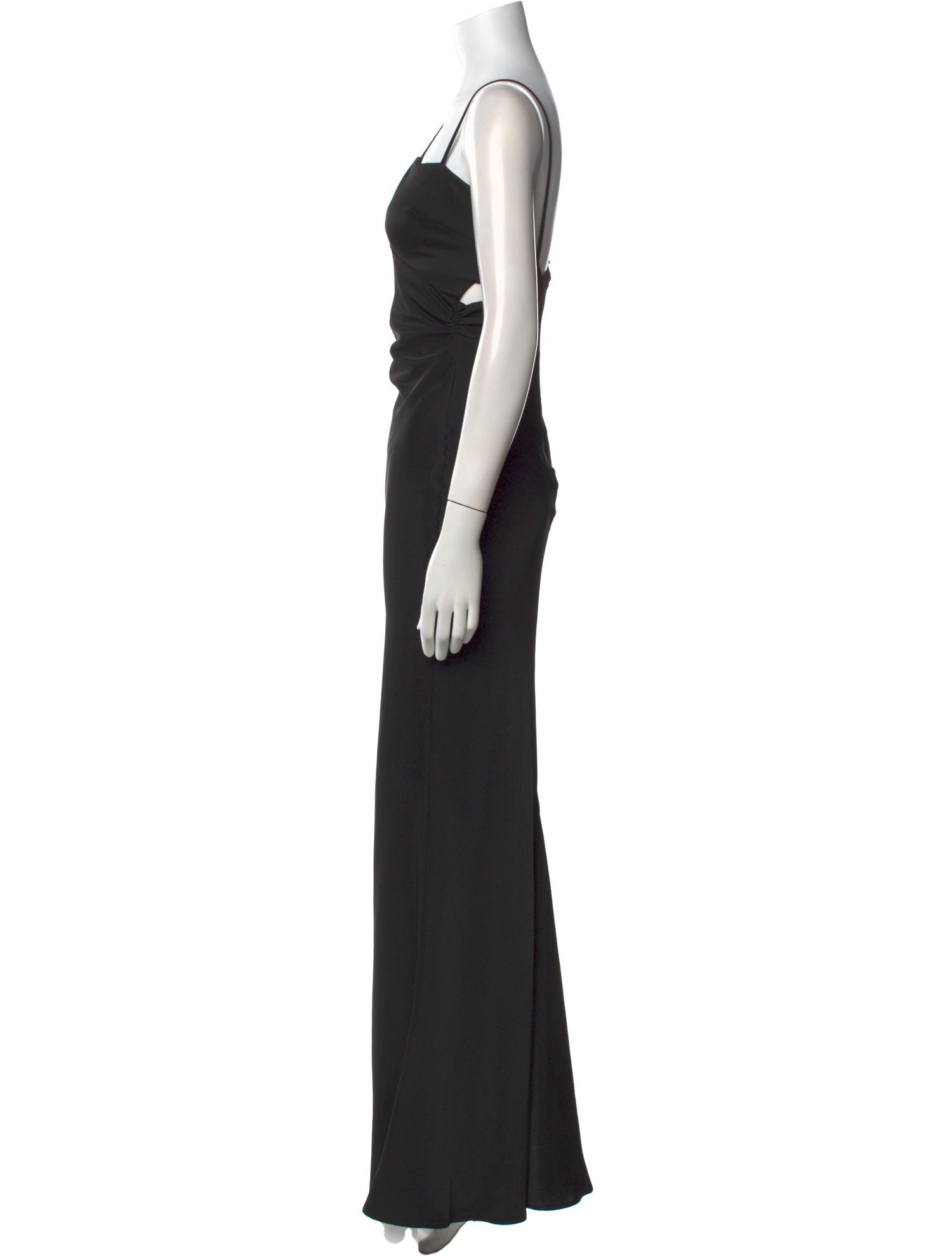 Attico V-Neck Long Dress