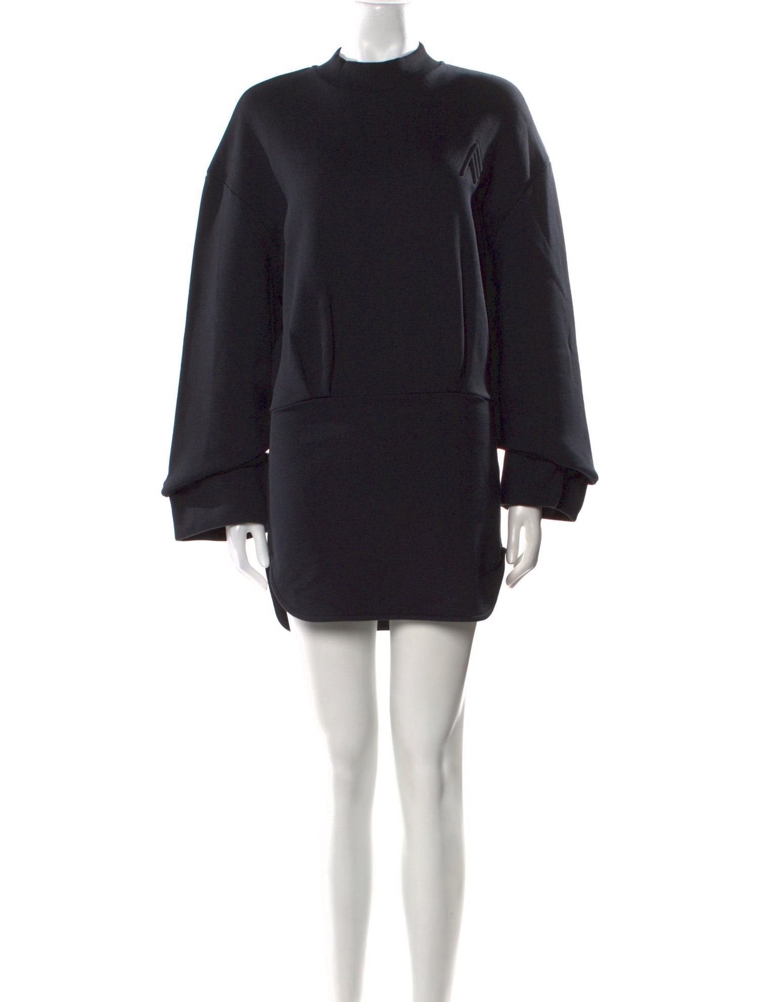 Attico Mock Neck Mini Dress