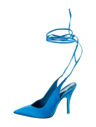 Attico Satin Slingback Pumps