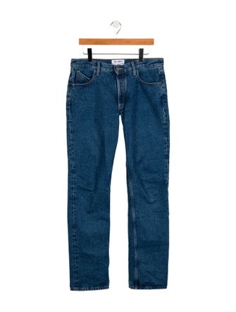 Attico Mid-Rise Straight Leg Jeans
