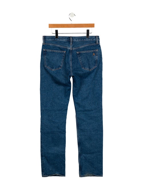 Attico Mid-Rise Straight Leg Jeans