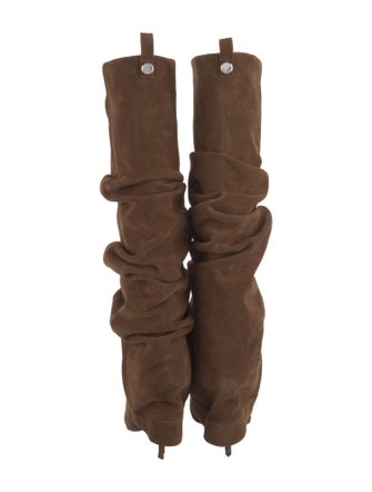 Attico Suede Slouch Boots