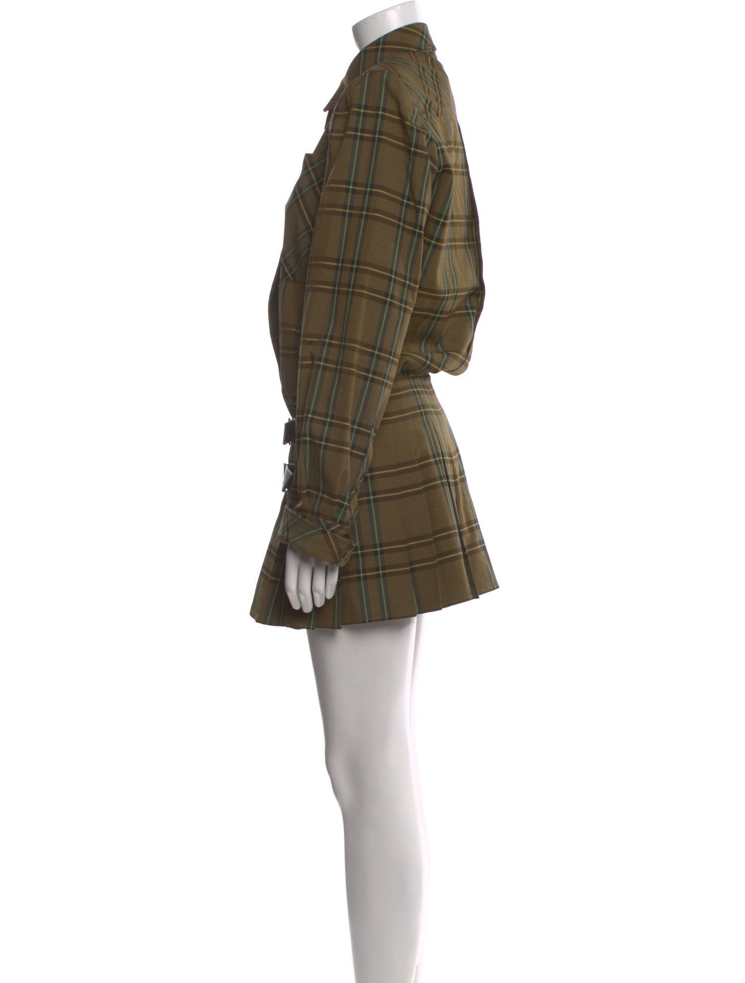 Attico Plaid Print Mini Dress w/ Tags