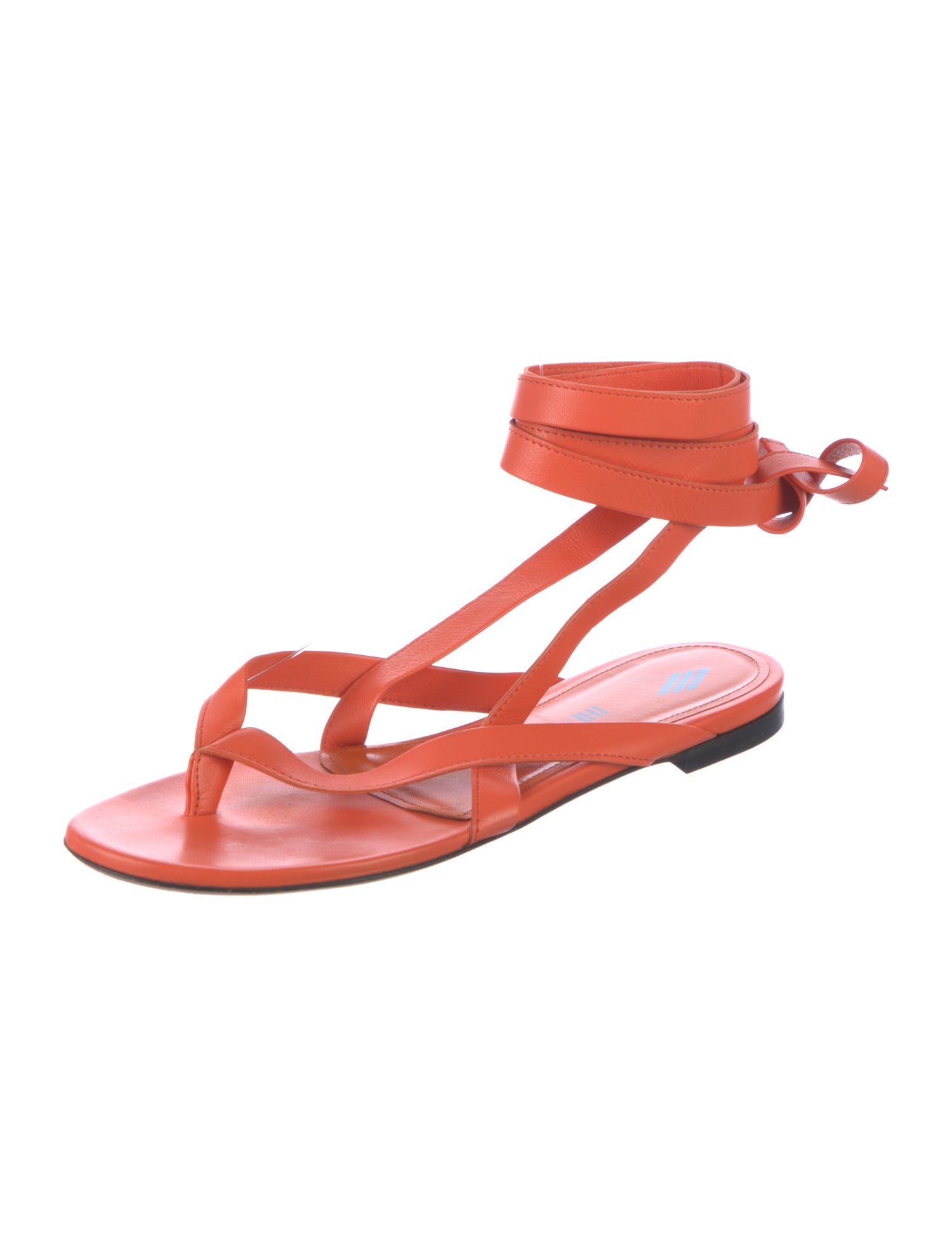 Attico Leather Gladiator Sandals