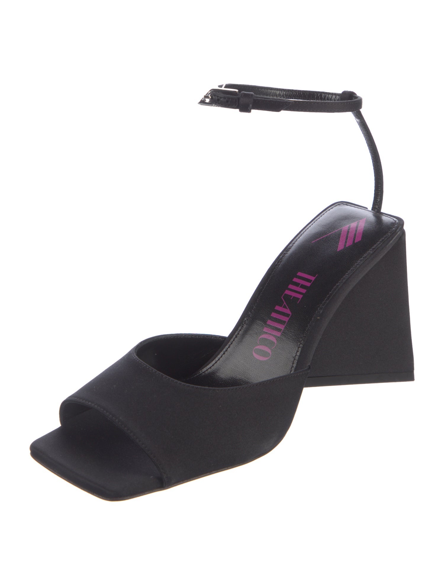 Attico Satin Sandals