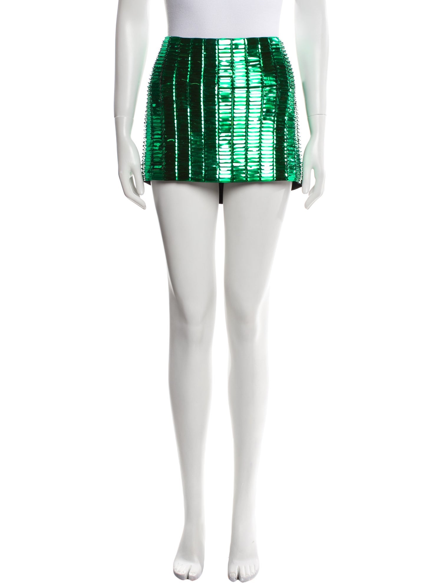 Attico Sequin Embellishments Mini Skirt