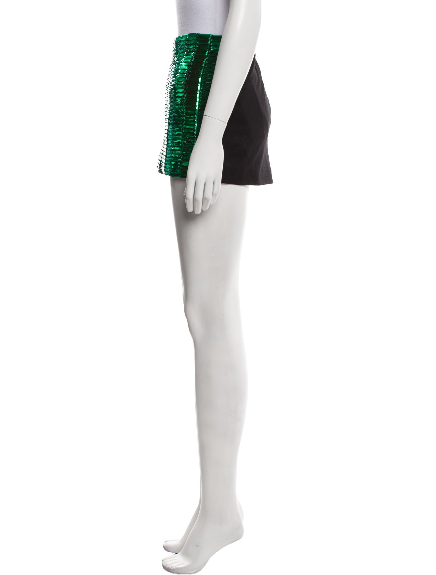 Attico Sequin Embellishments Mini Skirt