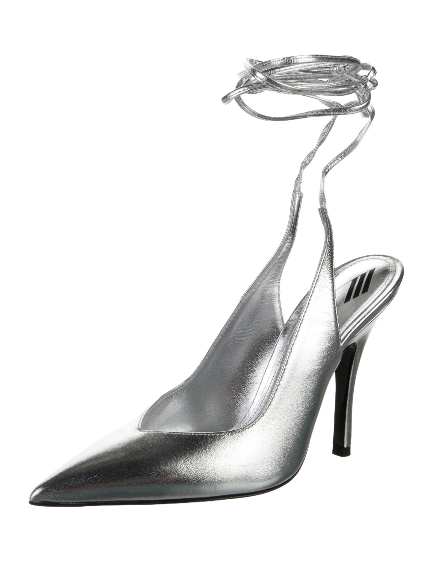 Attico Leather Slingback Pumps