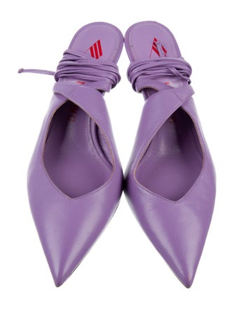 Attico Leather Slingback Pumps