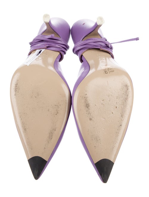 Attico Leather Slingback Pumps