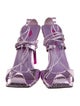 Attico Embossed Leather Sandals